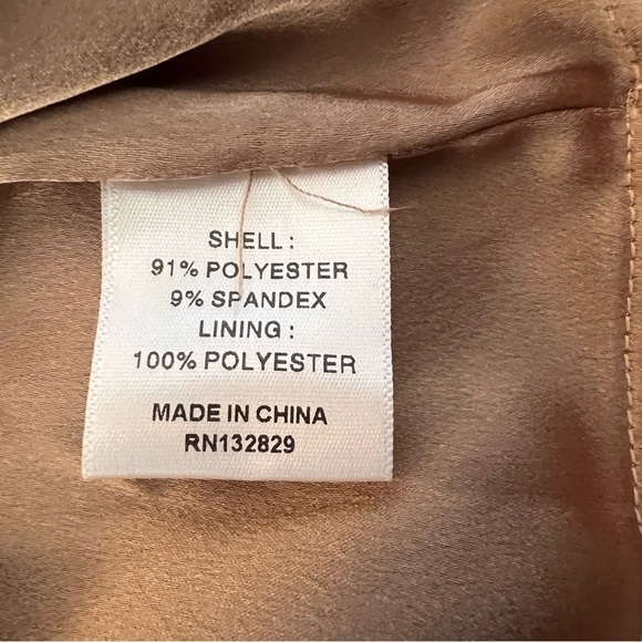 LOVERS + FRIENDS Elena Mini Dress Neutral Long Sleeve Button Bodycon Size Medium - Picture 10 of 12